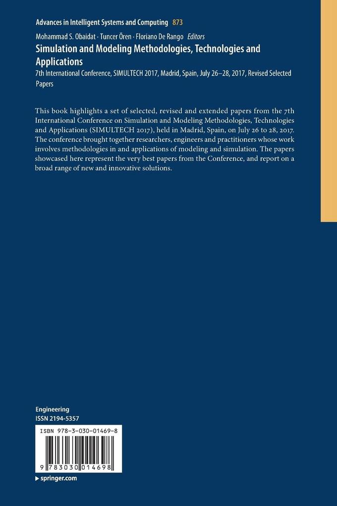 Weitere Ansicht: Simulation and Modeling Methodologies, Technologies and Applications