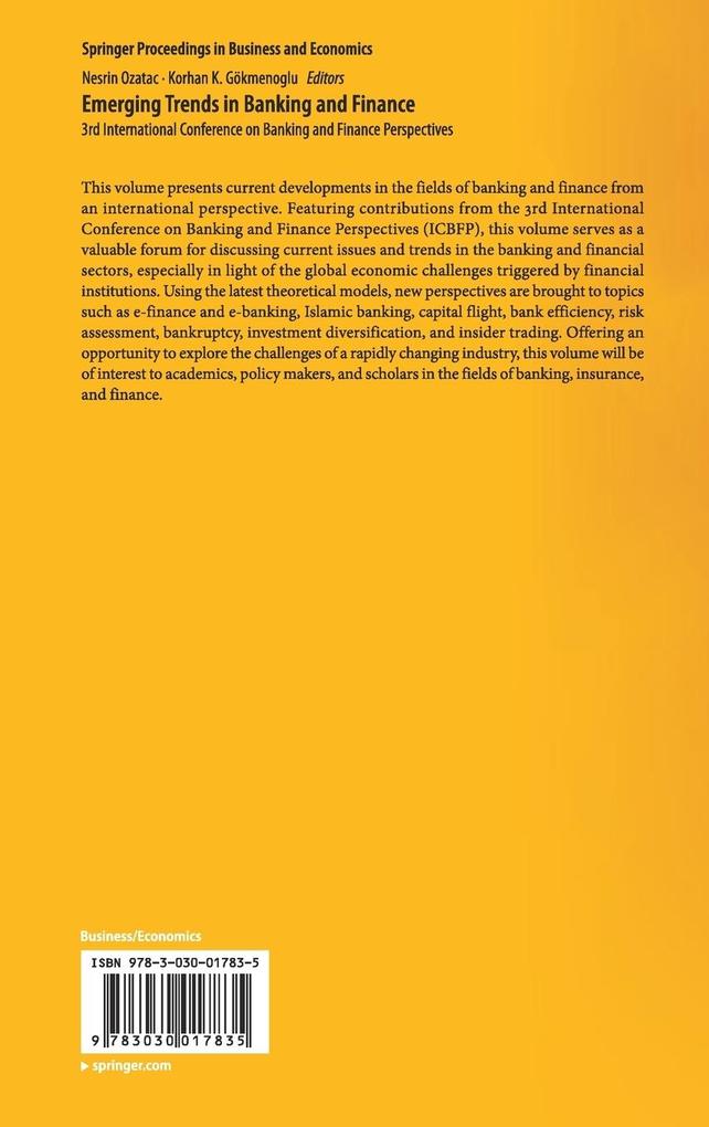 Weitere Ansicht: Emerging Trends in Banking and Finance
