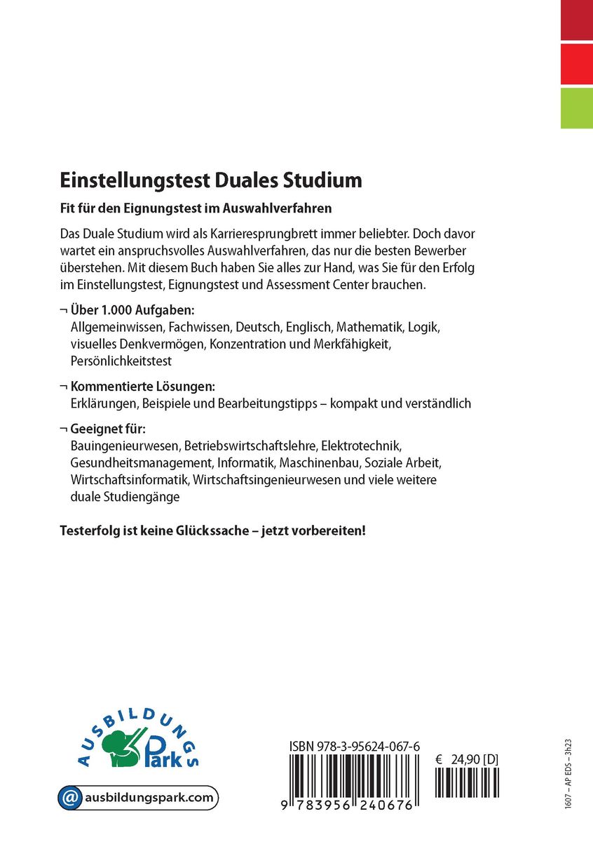 Weitere Ansicht: Einstellungstest Duales Studium | Kurt Guth, Marcus Mery