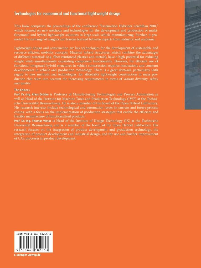 Weitere Ansicht: Technologies for economical and functional lightweight design