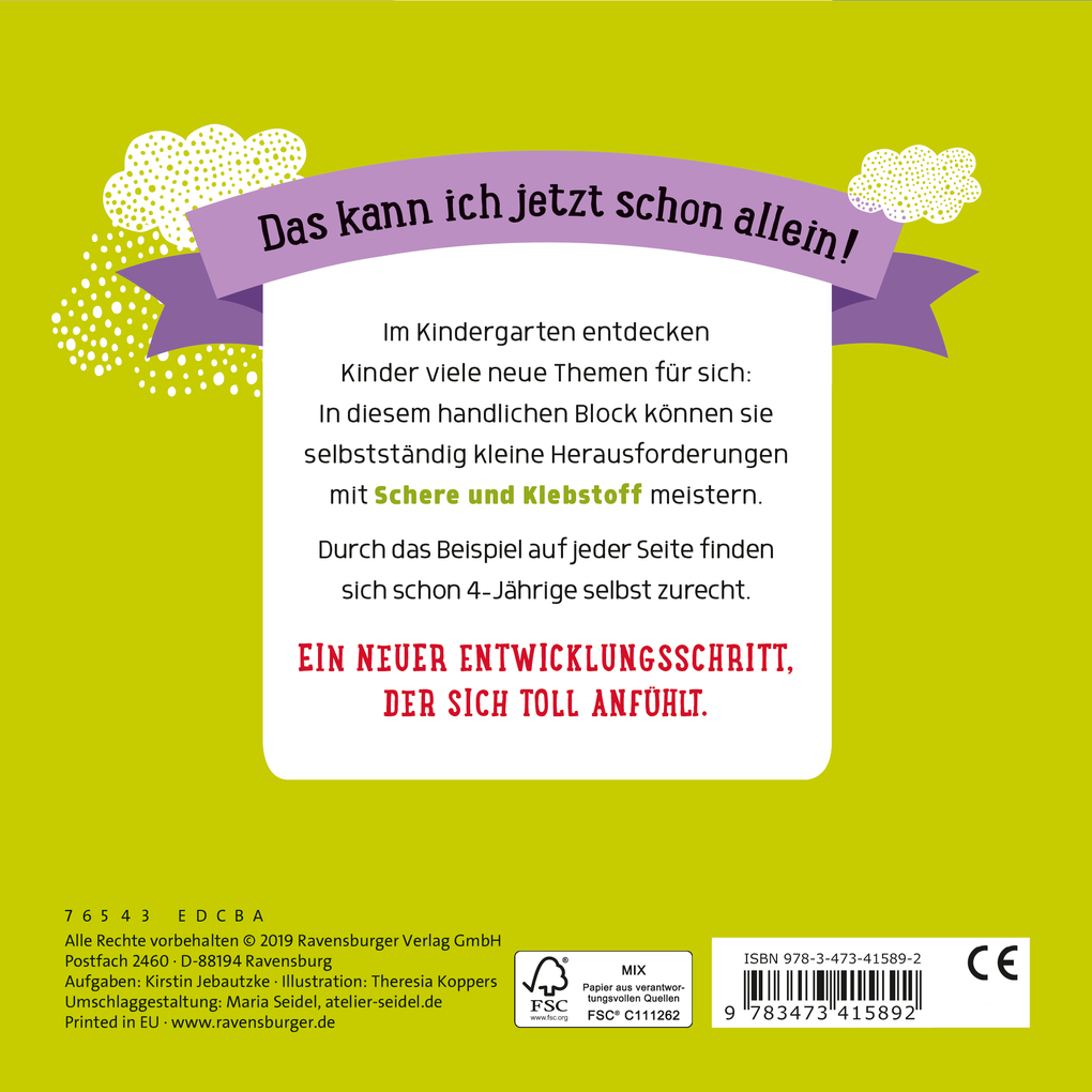 Weitere Ansicht: Im Kindergarten: Schneiden und Kleben | Kirstin Jebautzke