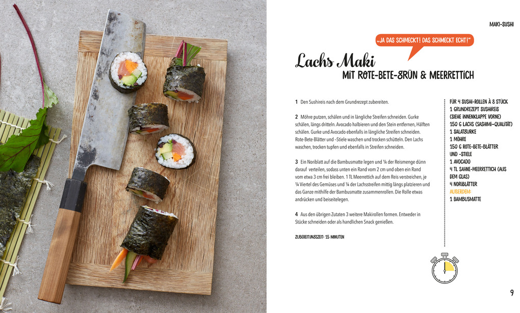 Weitere Ansicht: Fix gerollt - Sushi für alle | Lukas Grossmann