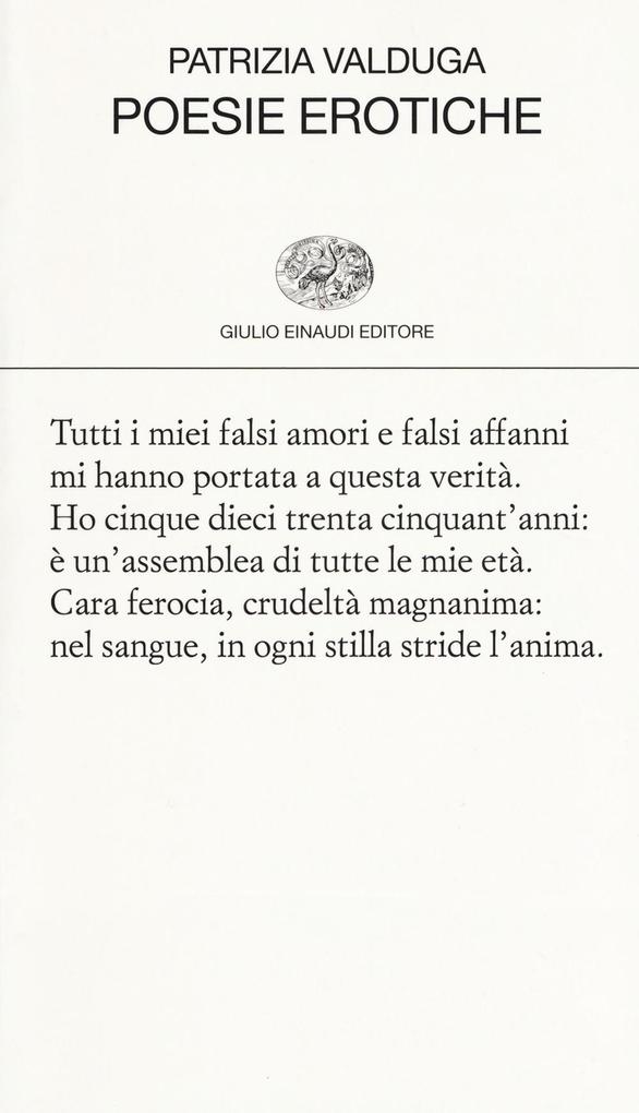 Produktbild: Poesie erotiche | Patrizia Valduga