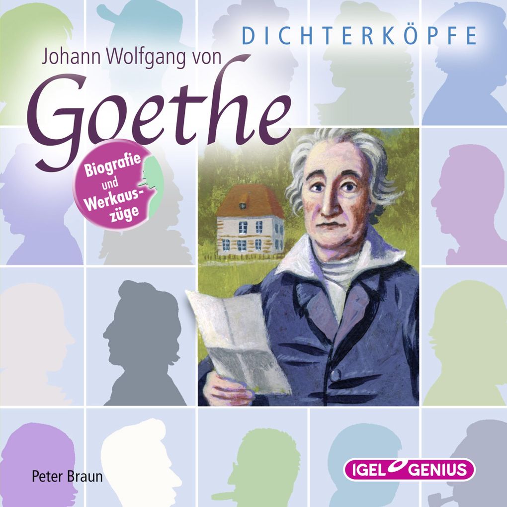 Produktbild: Dichterköpfe. Johann Wolfgang von Goethe | Peter Braun