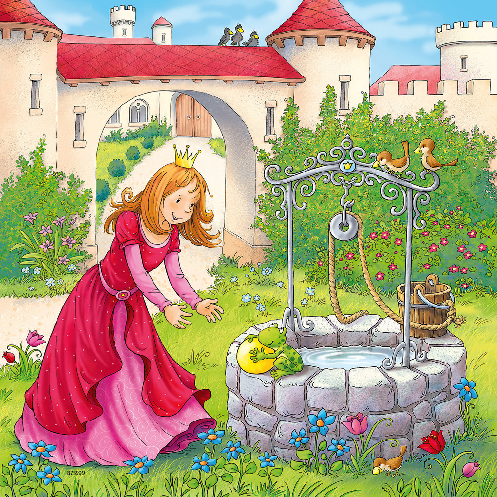 Weitere Ansicht: Ravensburger - Rapunzel, Rotkäppchen & der Froschkönig, 3 x 49 Teile