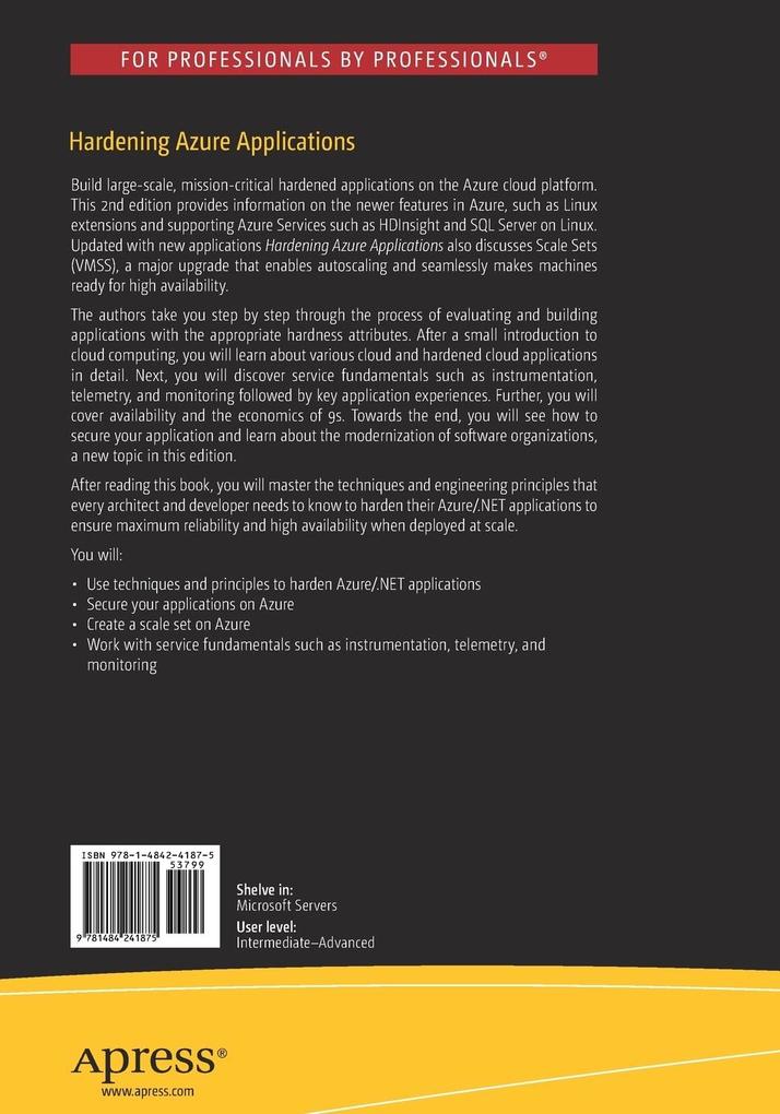 Weitere Ansicht: Hardening Azure Applications | Suren Machiraju, Suraj Gaurav