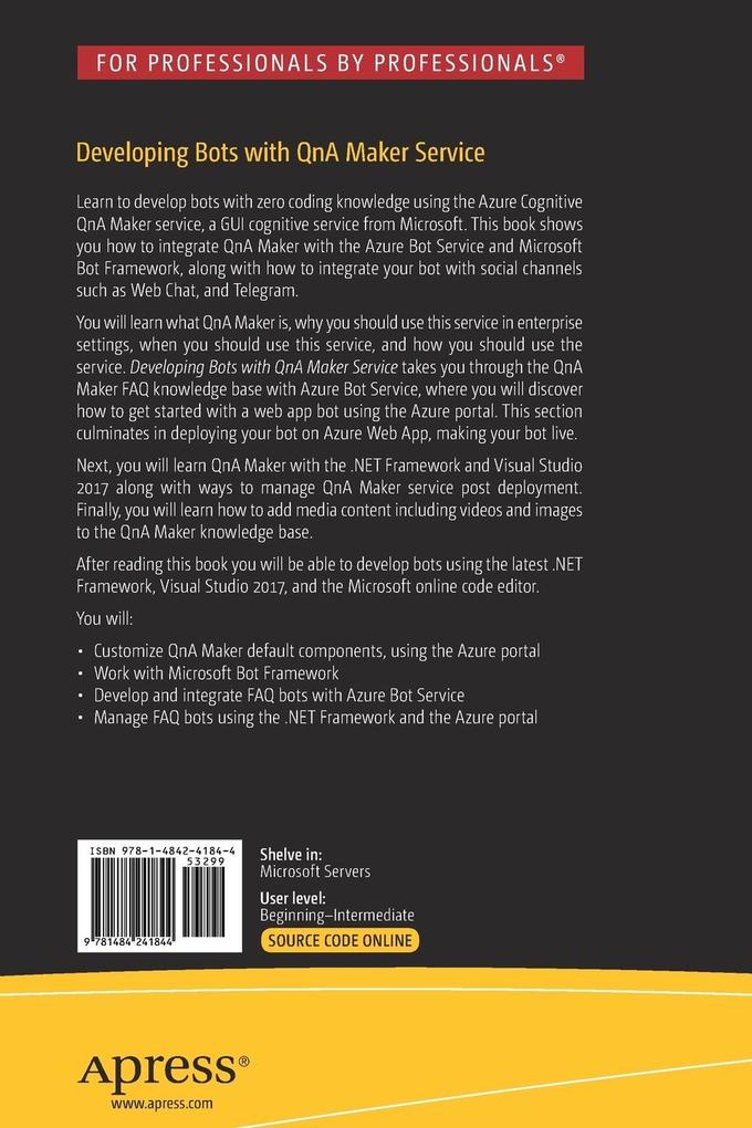 Weitere Ansicht: Developing Bots with QnA Maker Service | Kasam Shaikh