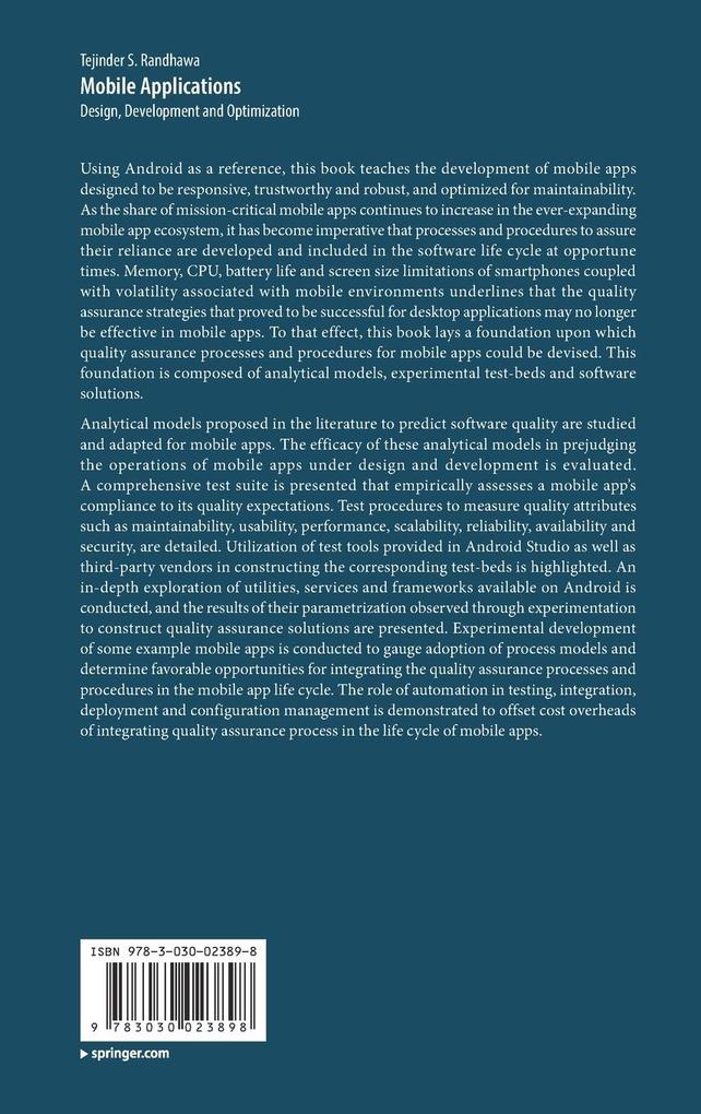 Weitere Ansicht: Mobile Applications | Tejinder S. Randhawa