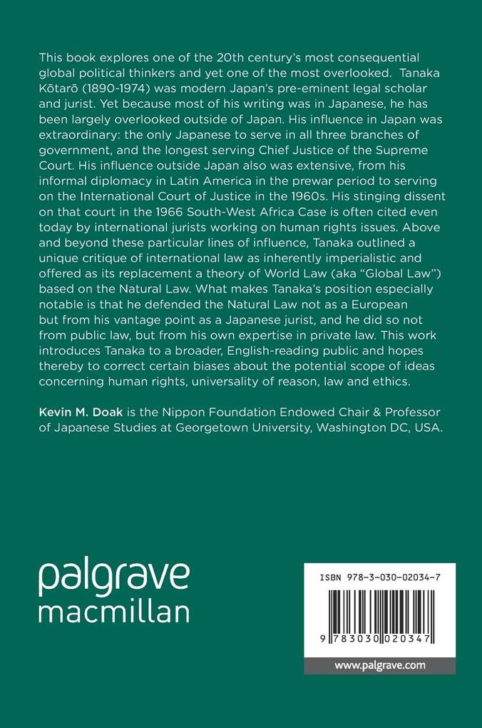 Weitere Ansicht: Tanaka Ktar and World Law | Kevin M. Doak