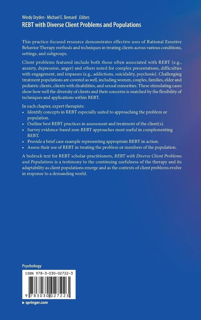 Weitere Ansicht: REBT with Diverse Client Problems and Populations