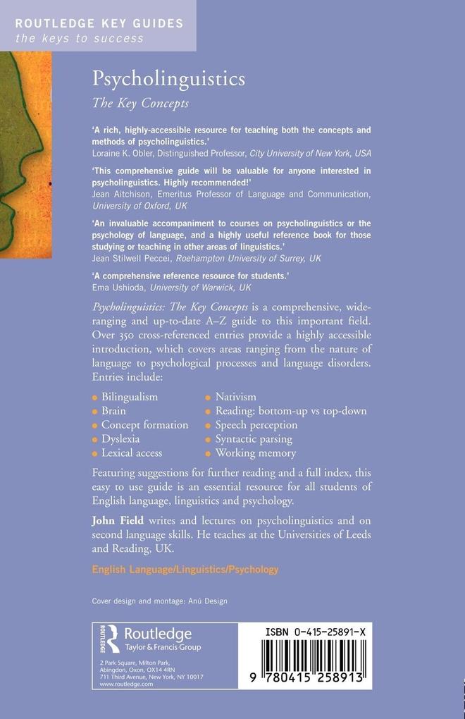 Weitere Ansicht: Psycholinguistics | John Field