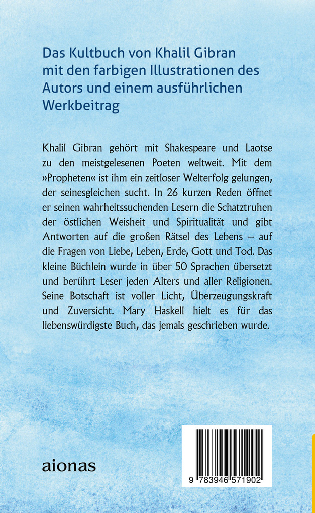 Weitere Ansicht: Der Prophet | Khalil Gibran, Kahlil Gibran