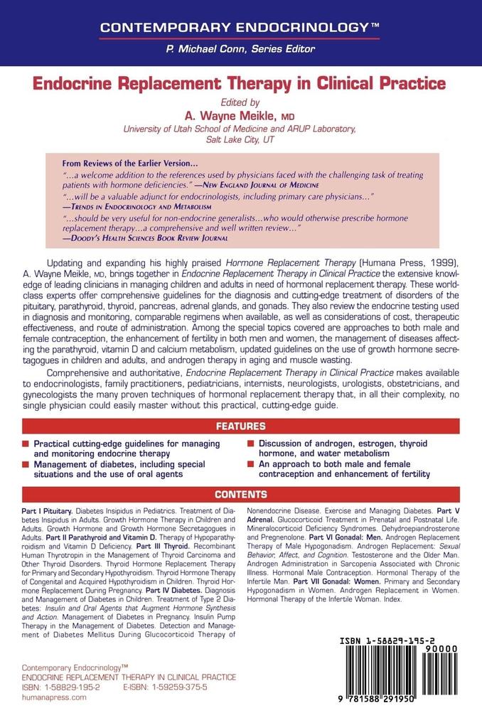 Weitere Ansicht: Endocrine Replacement Therapy in Clinical Practice