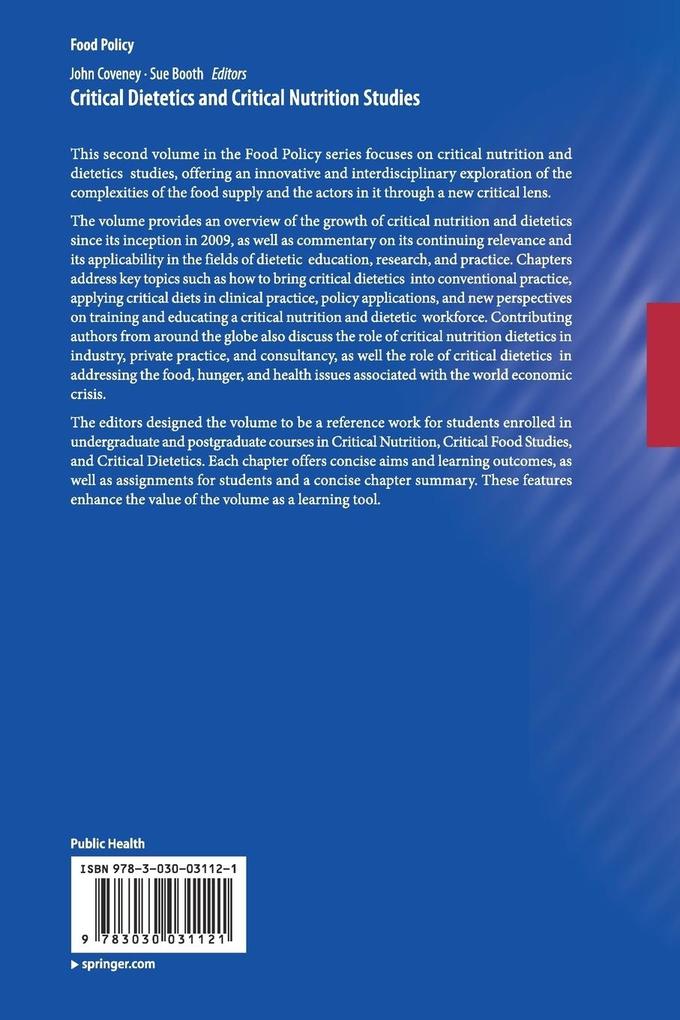 Weitere Ansicht: Critical Dietetics and Critical Nutrition Studies