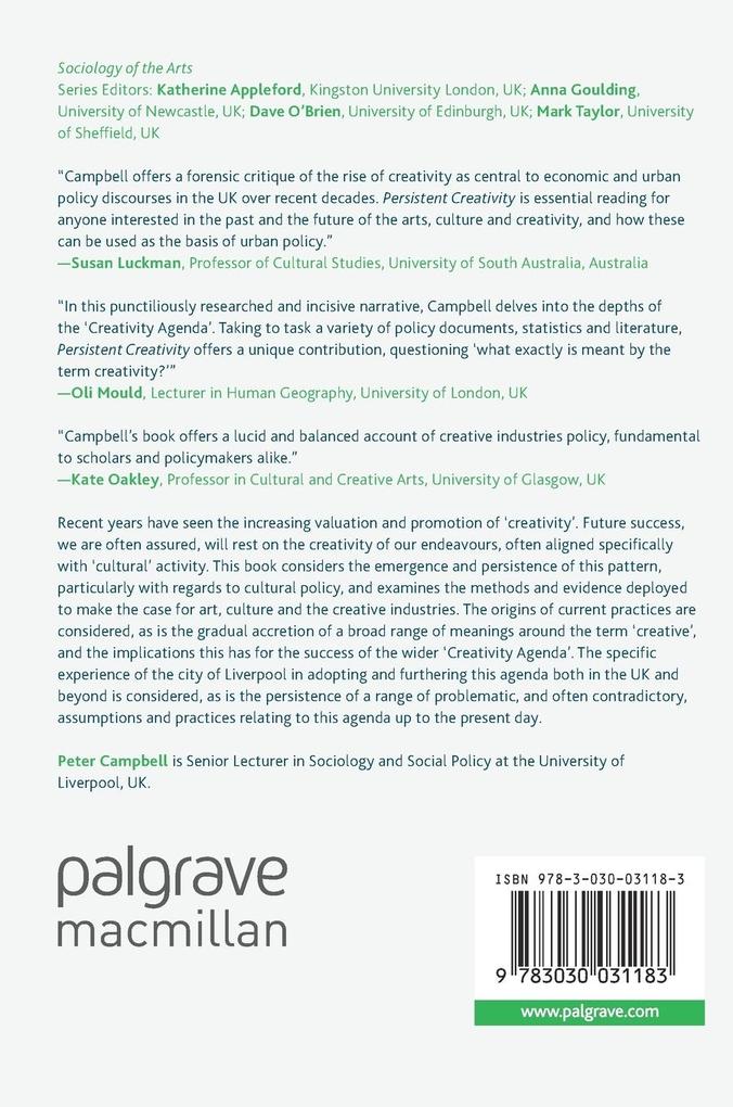 Weitere Ansicht: Persistent Creativity | Peter Campbell