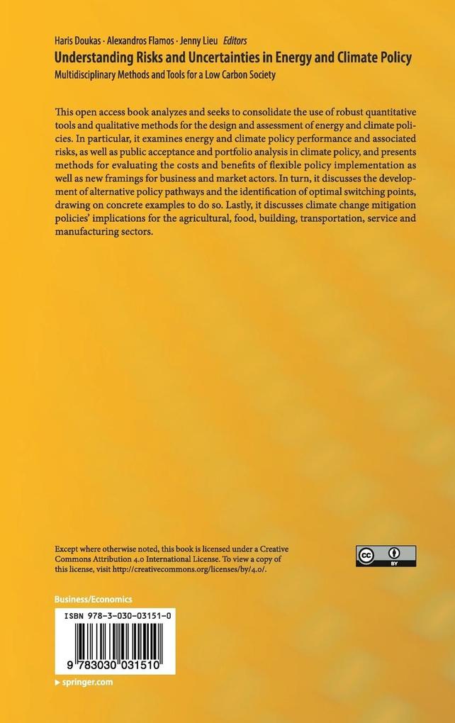 Weitere Ansicht: Understanding Risks and Uncertainties in Energy and Climate Policy