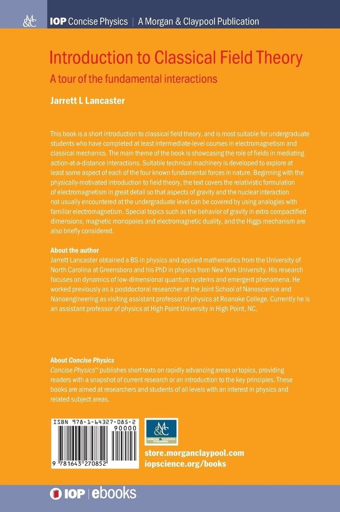 Weitere Ansicht: Introduction to Classical Field Theory | Jarrett L Lancaster