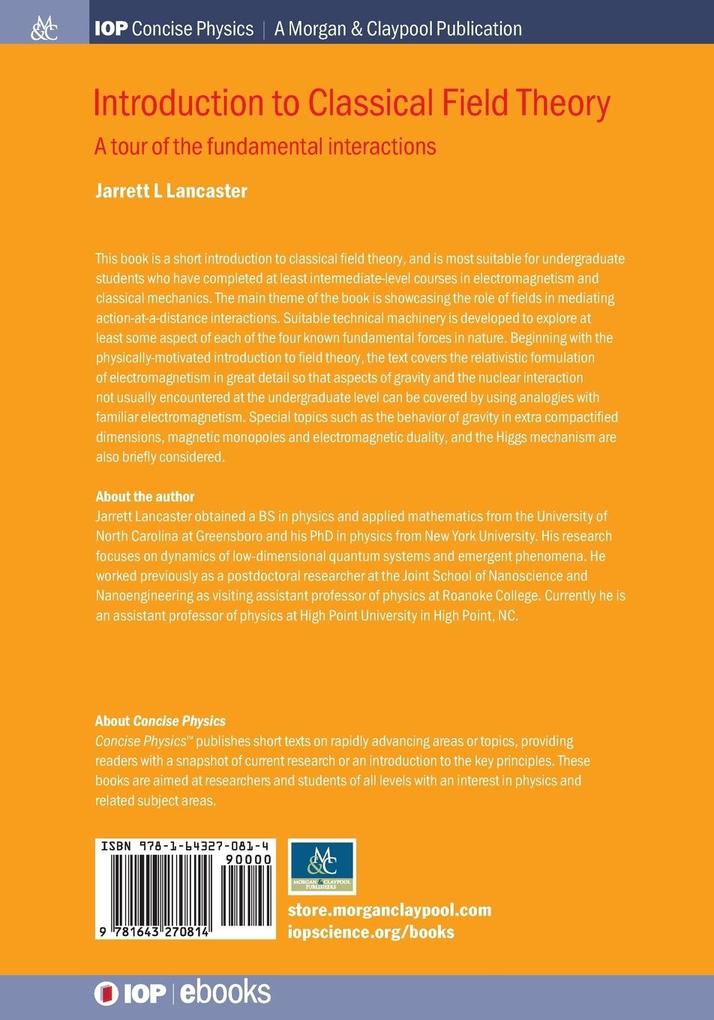 Weitere Ansicht: Introduction to Classical Field Theory | Jarrett L. Lancaster