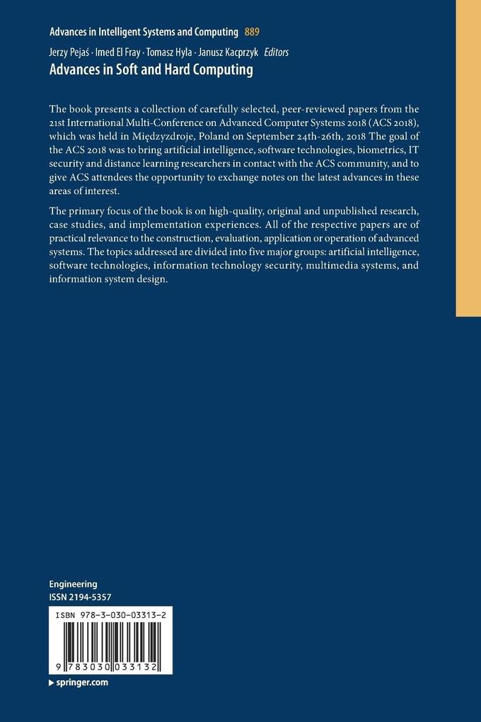 Weitere Ansicht: Advances in Soft and Hard Computing