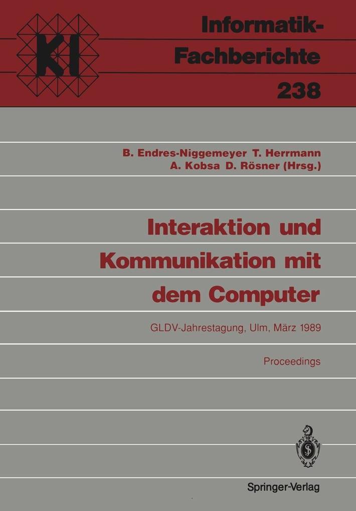 Produktbild: Interaktion und Kommunikation mit dem Computer