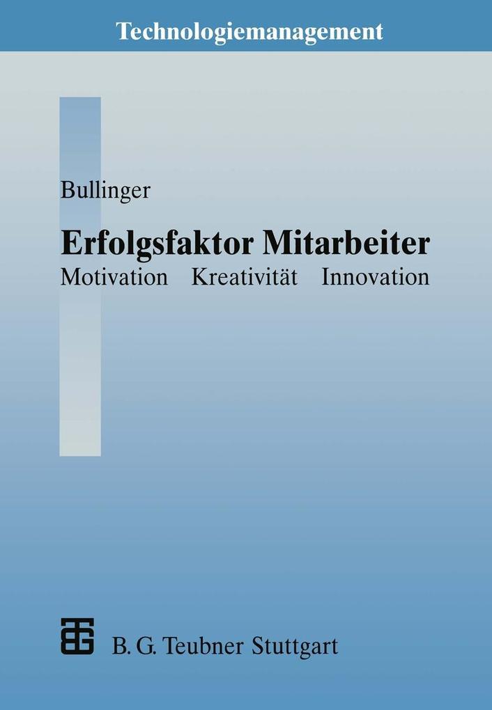 Produktbild: Erfolgsfaktor Mitarbeiter | Hans-Jörg Bullinger