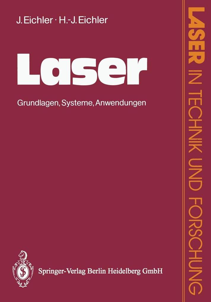 Produktbild: Laser | Jürgen Eichler, Hans-Joachim Eichler