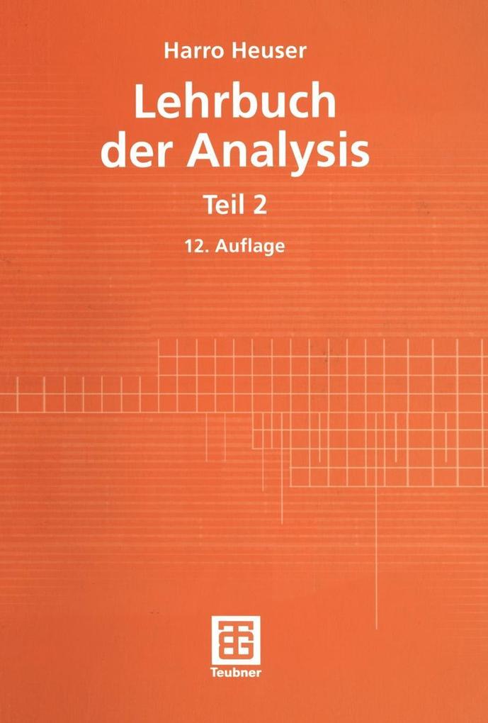 Produktbild: Lehrbuch der Analysis | Harro Heuser