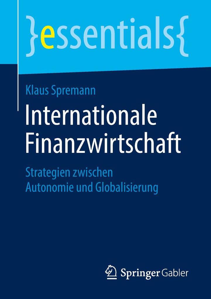 Produktbild: Internationale Finanzwirtschaft | Klaus Spremann