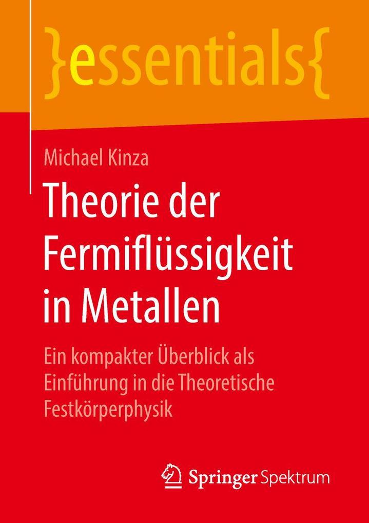 Produktbild: Theorie der Fermiflüssigkeit in Metallen | Michael Kinza