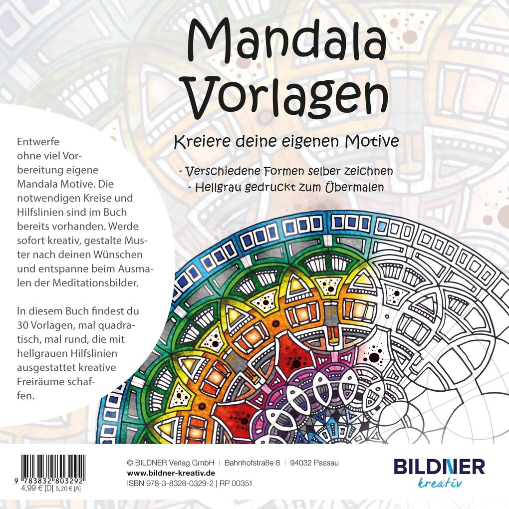 Weitere Ansicht: Mandala Vorlagen - kreiere deine eigenen Motive