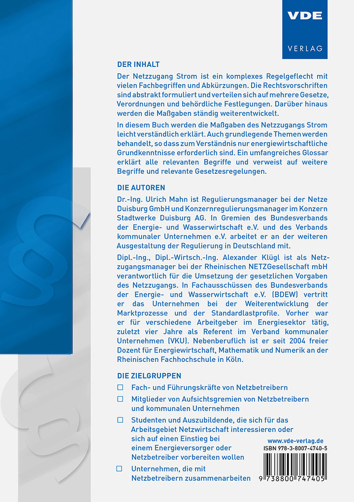 Weitere Ansicht: Netzzugang Strom - einfach erklärt | Ulrich Mahn, Alexander Klügl