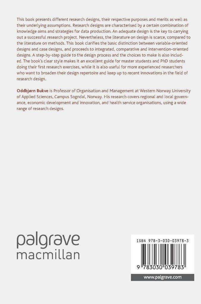 Weitere Ansicht: Designing Social Science Research | Oddbjørn Bukve