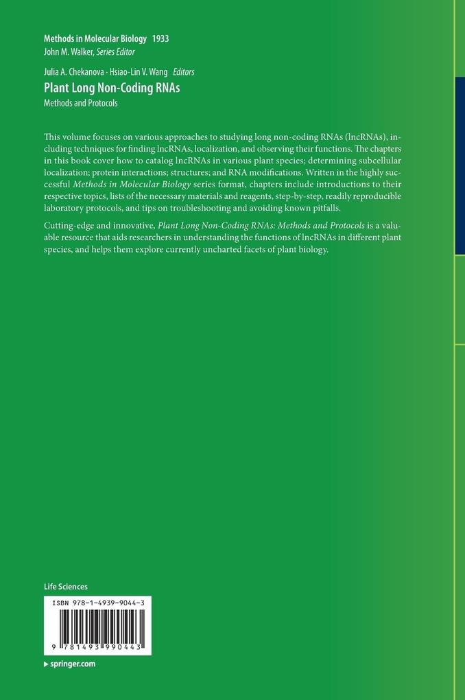 Weitere Ansicht: Plant Long Non-Coding RNAs