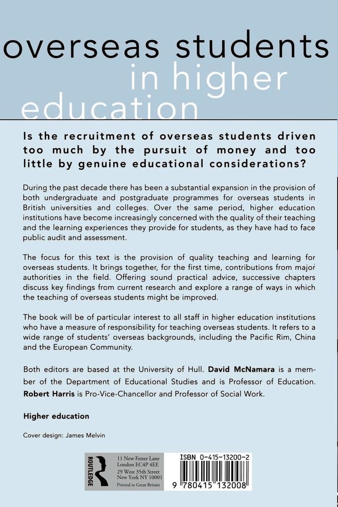 Weitere Ansicht: Overseas Students in Higher Education