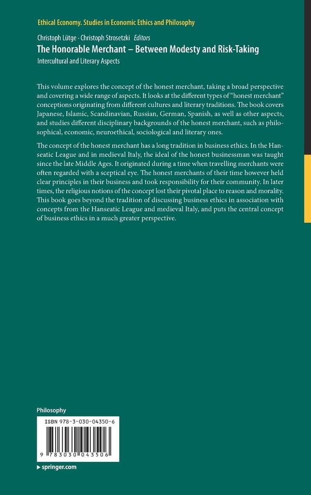 Weitere Ansicht: The Honorable Merchant - Between Modesty and Risk-Taking