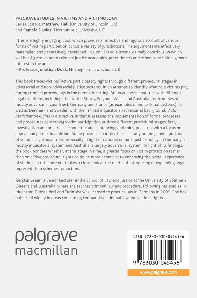 Weitere Ansicht: Victim Participation Rights | Kerstin Braun
