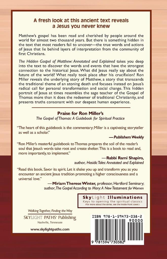 Weitere Ansicht: The Hidden Gospel of Matthew