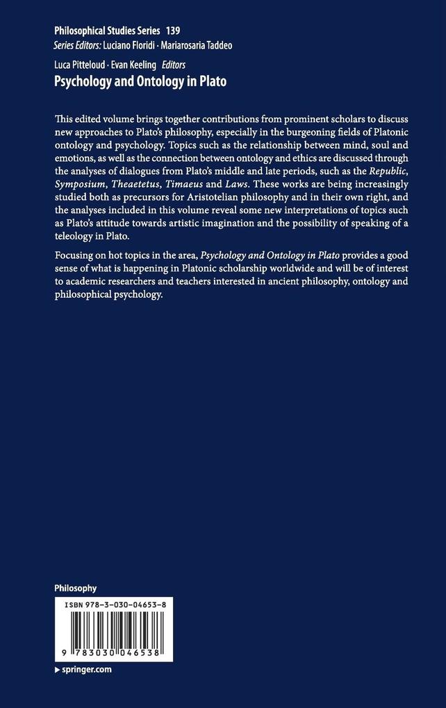 Weitere Ansicht: Psychology and Ontology in Plato