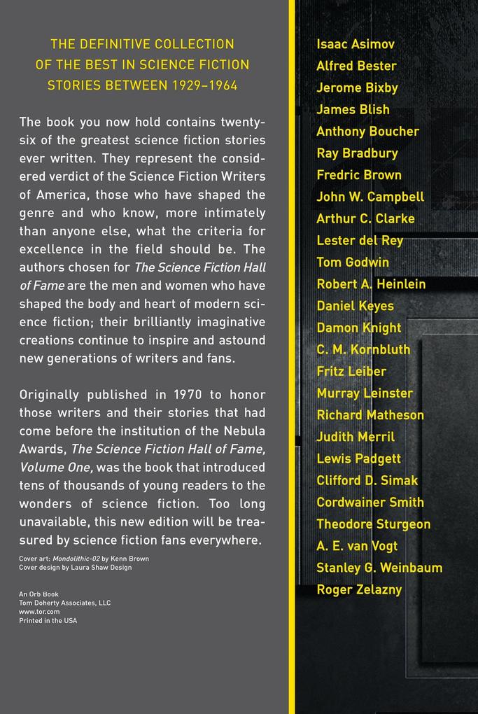 Weitere Ansicht: The Science Fiction Hall of Fame, Volume One 1929-1964 | Robert Silverberg