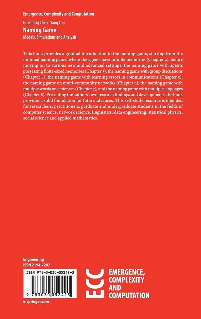 Weitere Ansicht: Naming Game | Guanrong Chen, Yang Lou