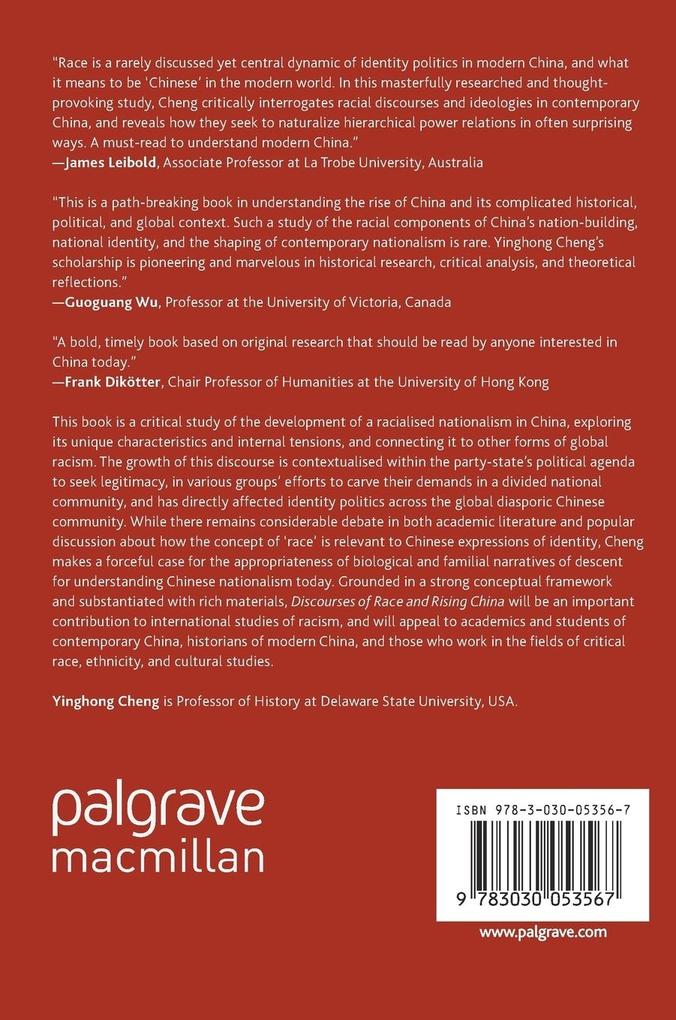 Weitere Ansicht: Discourses of Race and Rising China | Yinghong Cheng