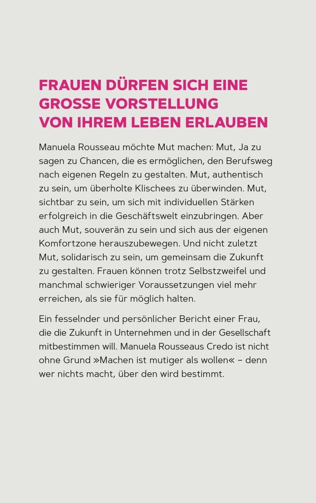 Weitere Ansicht: Wir brauchen Frauen, die sich trauen | Manuela Rousseau