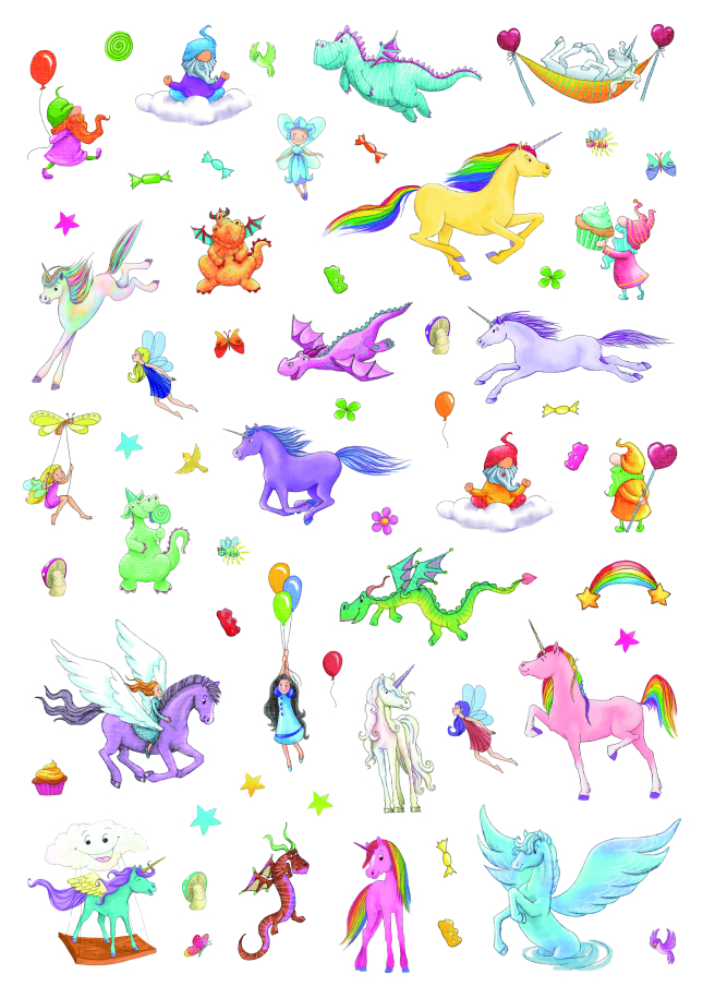 Weitere Ansicht: Mein Stickeralbum Einhorn | Klara Kamlah