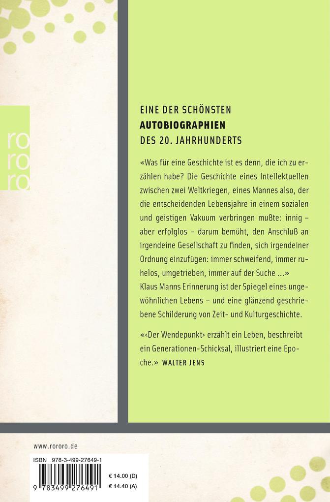 Weitere Ansicht: Der Wendepunkt | Klaus Mann