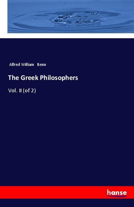 Produktbild: The Greek Philosophers | Alfred William Benn