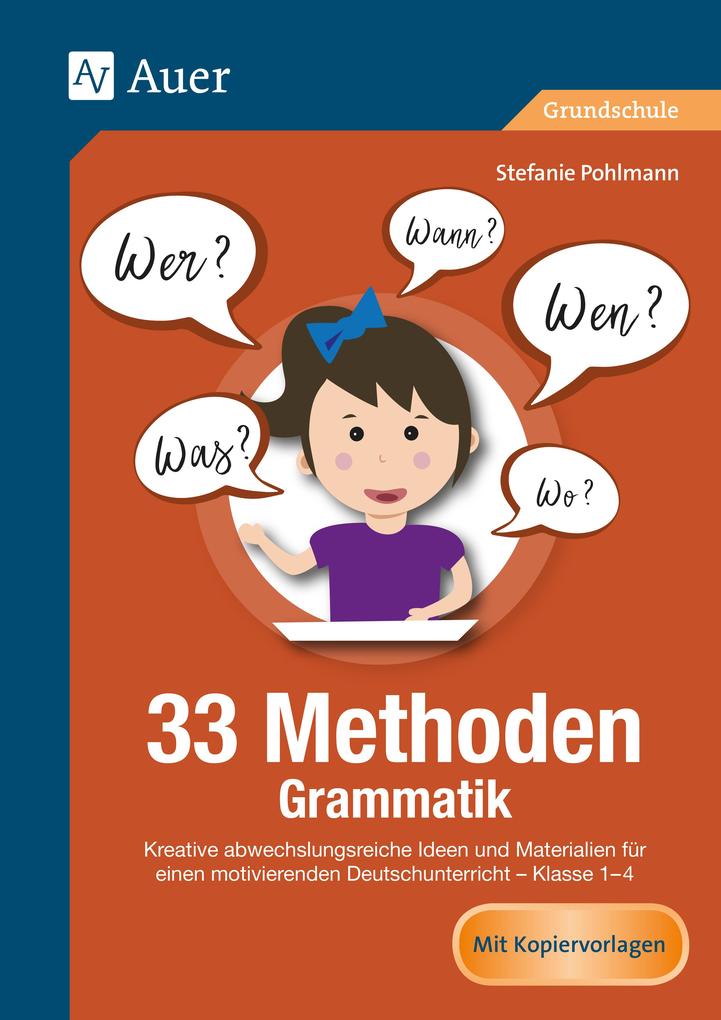 Produktbild: 33 Methoden Grammatik | Stefanie Pohlmann