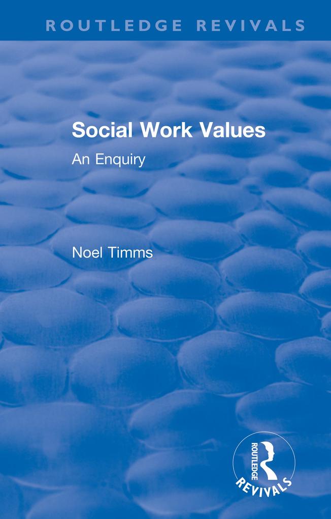 Produktbild: Social Work Values | Noel Timms