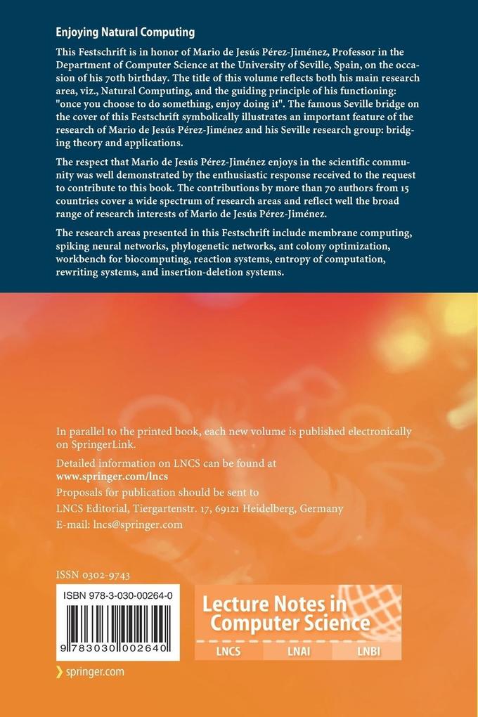 Weitere Ansicht: Enjoying Natural Computing