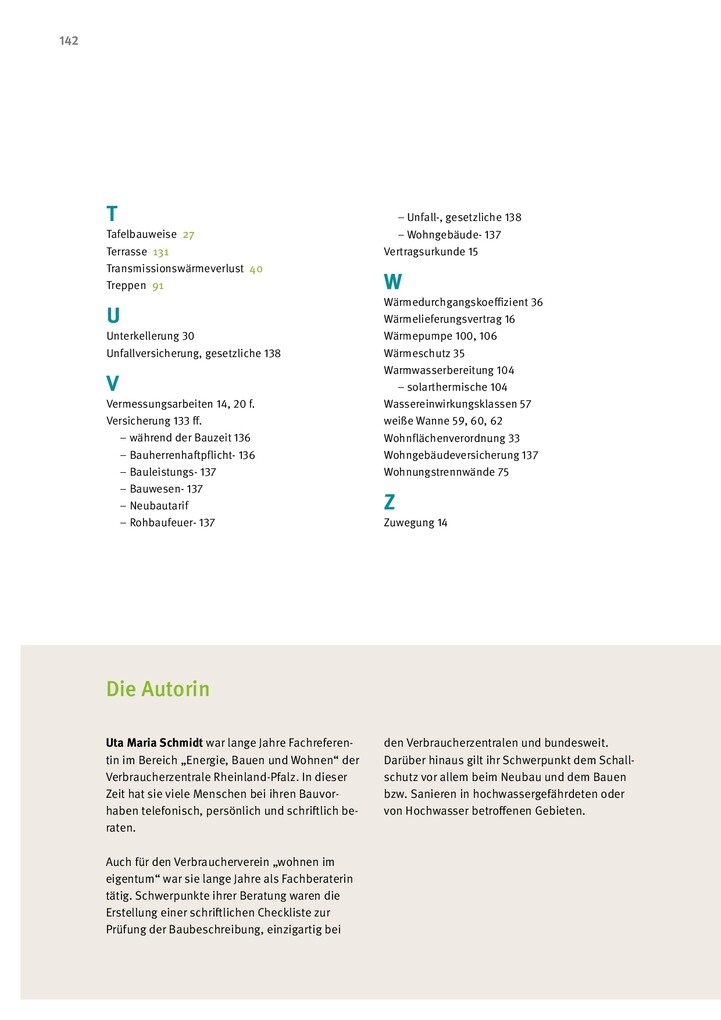 Weitere Ansicht: Die Muster-Baubeschreibung | Uta Maria Schmidt, Uta M. Schmidt