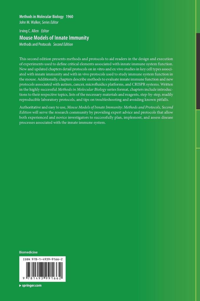 Weitere Ansicht: Mouse Models of Innate Immunity